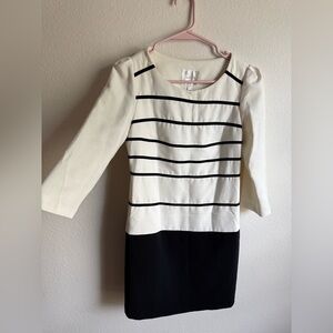 GOELIA Black & White Stripe Dress